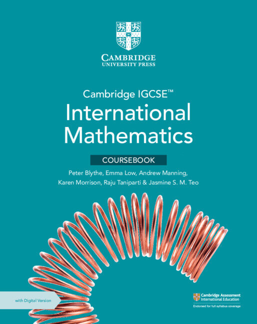 9781009377676, Cambridge IGCSE™ International Mathematics Coursebook with digital version (2 years)