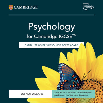 Cambridge IGCSE™ Psychology Digital Teacher's Resource NYP Due December 2025
