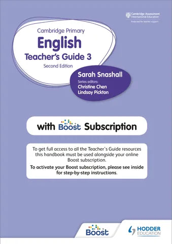 9781398300552, Cambridge Primary English Teacher's Guide Stage 3 with Boost Subscription Second Edition