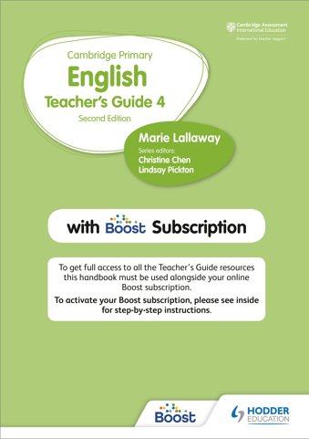 9781398300569, Cambridge Primary English Teacher's Guide Stage 4 with Boost Subscription Second Edition