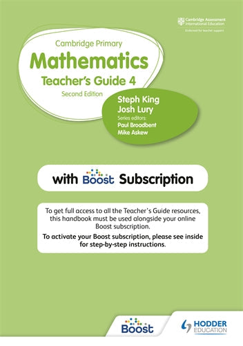 9781398300811, Cambridge Primary Mathematics Teacher's Guide Stage 4 with Boost Subscription