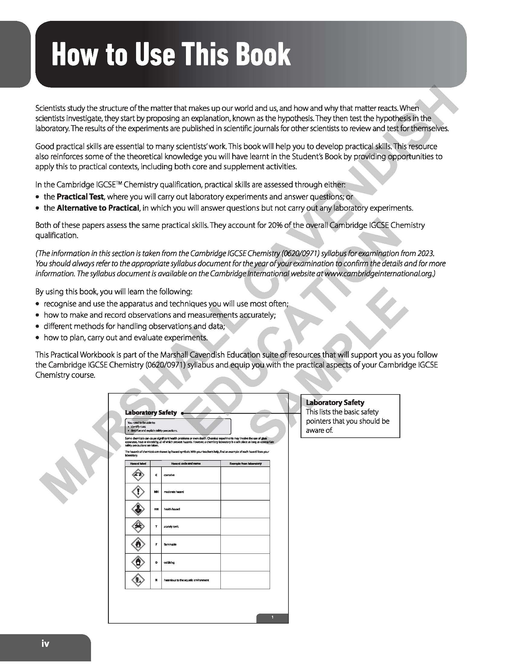 CAMBRIDGE IGCSE CHEMISTRY PRACTICAL BOOK + EBOOK (2 YEARS)