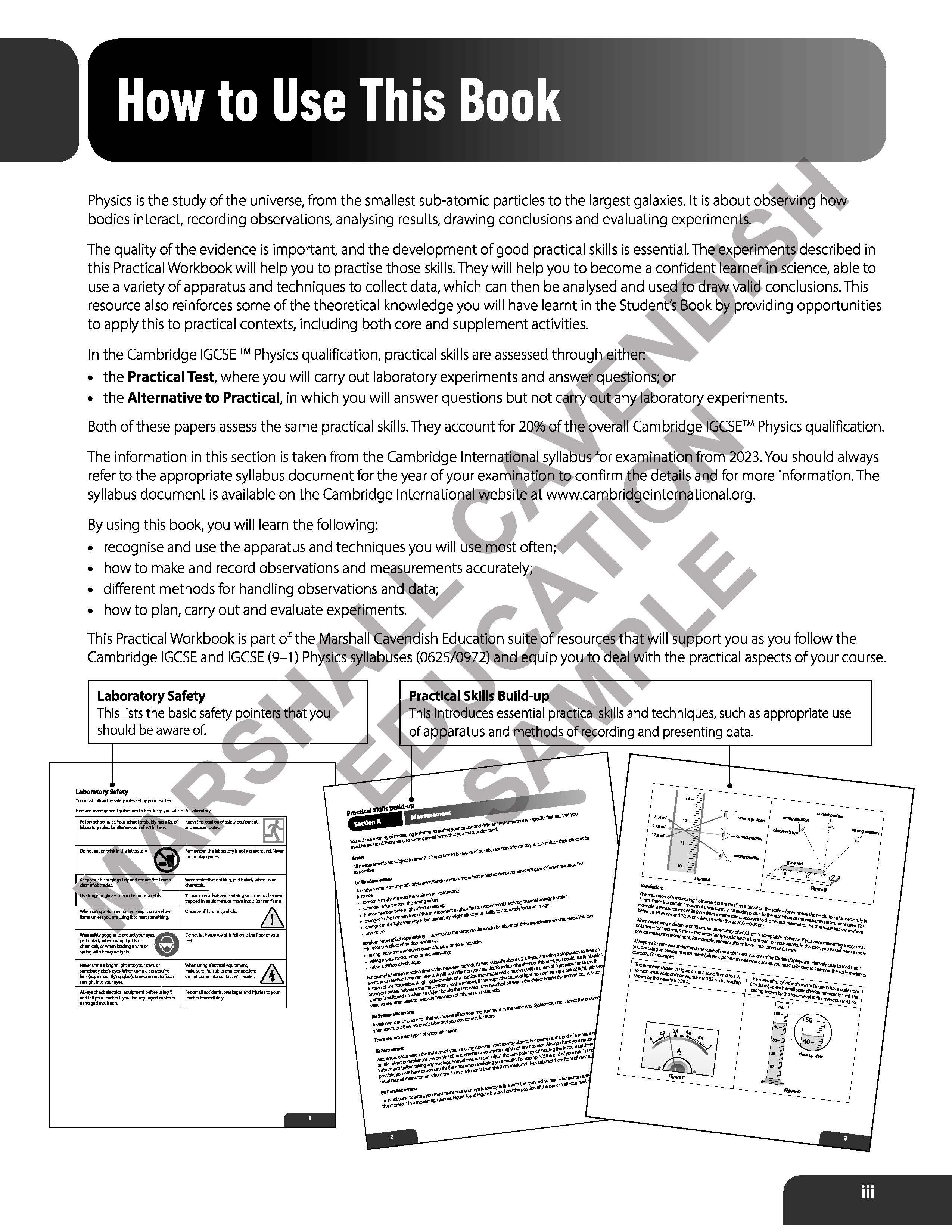 CAMBRIDGE IGCSE PHYSICS PRACTICAL BOOK + EBOOK (2 YEARS)