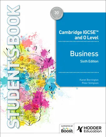 NEW Cambridge IGCSE and O Level Business Student Book Sixth Edition