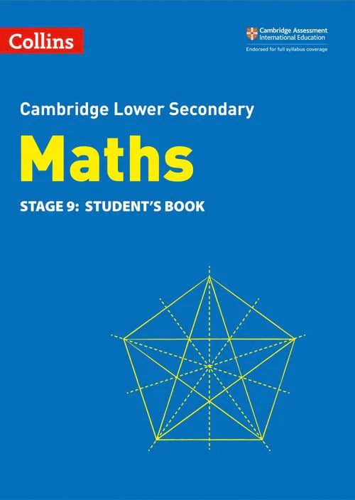 9780008378554, Cambridge Lower Secondary Maths Student's Books Student’s Book: Stage 9 2nd edition