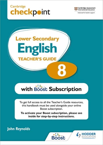 Cambridge Checkpoint Lower Secondary English Teacher's Guide 8 with Boost Subscription