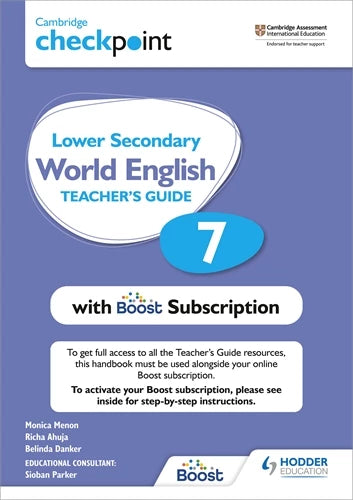 Cambridge Checkpoint Lower Secondary World English Teacher's Guide 7 with Boost Subscription