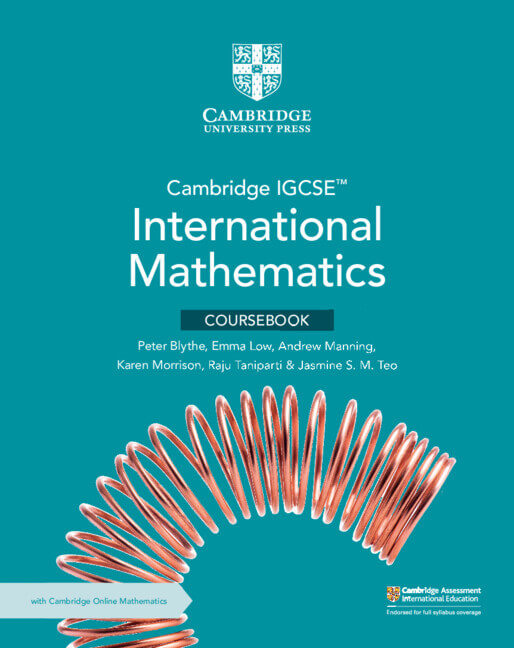 9781009295987, Cambridge IGCSE™ International Mathematics Coursebook with Cambridge Online Mathematics (2 years)