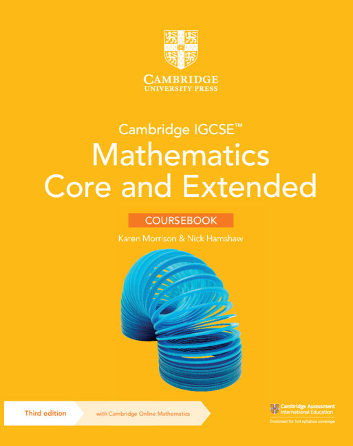 Cambridge IGCSE Mathematics Core and Extended Coursebook with Cambridge Online Mathematics
