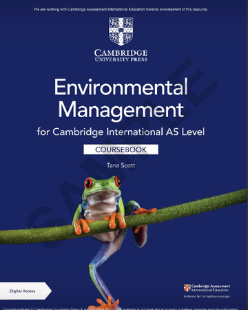 NEW Cambridge International AS Environmental Management Coursebook with Digital Access (2 years)-October  2023