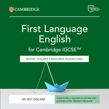 Cambridge IGCSE First Language English Digital Teacher's Resource Access Card