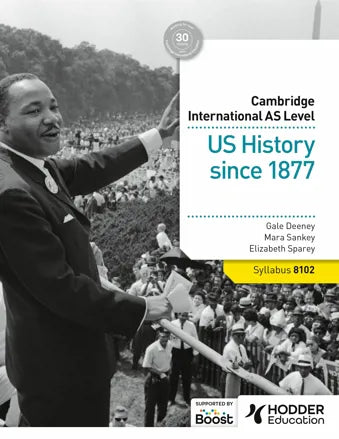 NEW Cambridge International AS Level: US History since 1877 Student Book (NYP Due April 2025) (Copy)