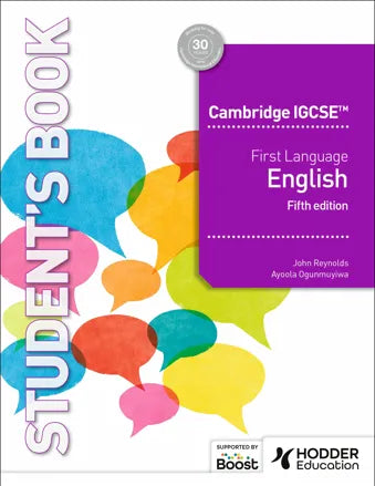 Cambridge IGCSE First Language English Fifth Edition Student Book (NYP Due April 2025)