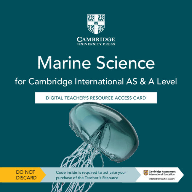Cambridge International AS and A Level Marine Science Digital Teacher's Resource Access Card