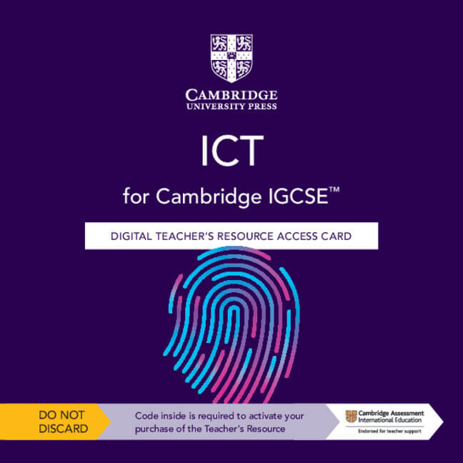 9781108828246, Cambridge IGCSE™ ICT Digital Teacher’s Resource Access Card