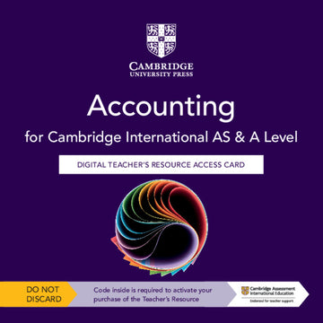 Cambridge International AS & A Level Accounting Digital Teacher’s Resource Access Card