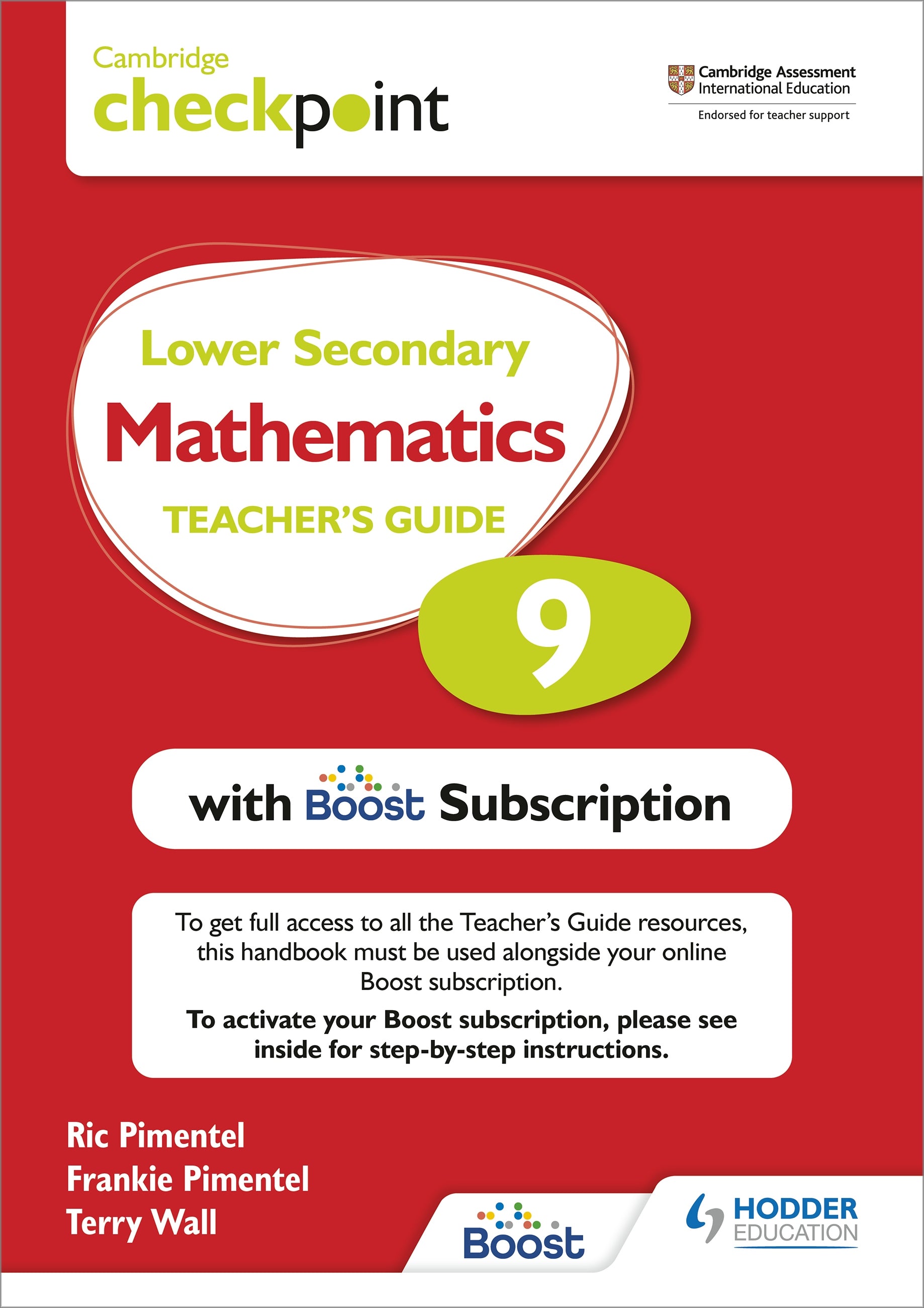 Cambridge Checkpoint Lower Secondary Mathematics Teacher's Guide 9 with Boost Subscription Booklet