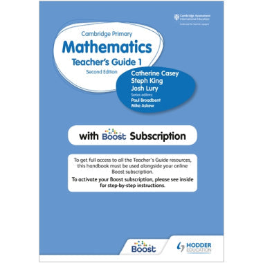 9781398300781, Cambridge Primary Mathematics Teacher's Guide Stage 1 with Boost Subscription
