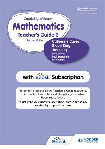 9781398300804, Cambridge Primary Mathematics Teacher's Guide Stage 3 with Boost Subscription