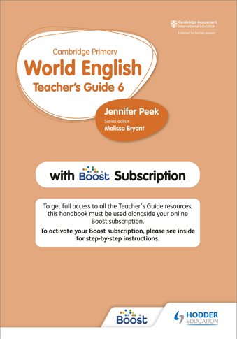 9781510468160, Cambridge Primary World English Teacher's Guide Stage 6 with Boost Subscription
