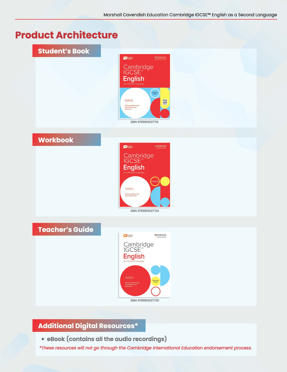 CAMBRIDGE IGCSE ESL ENGLISH - STUDENT BOOK + EBOOK 2E (2 YEARS)