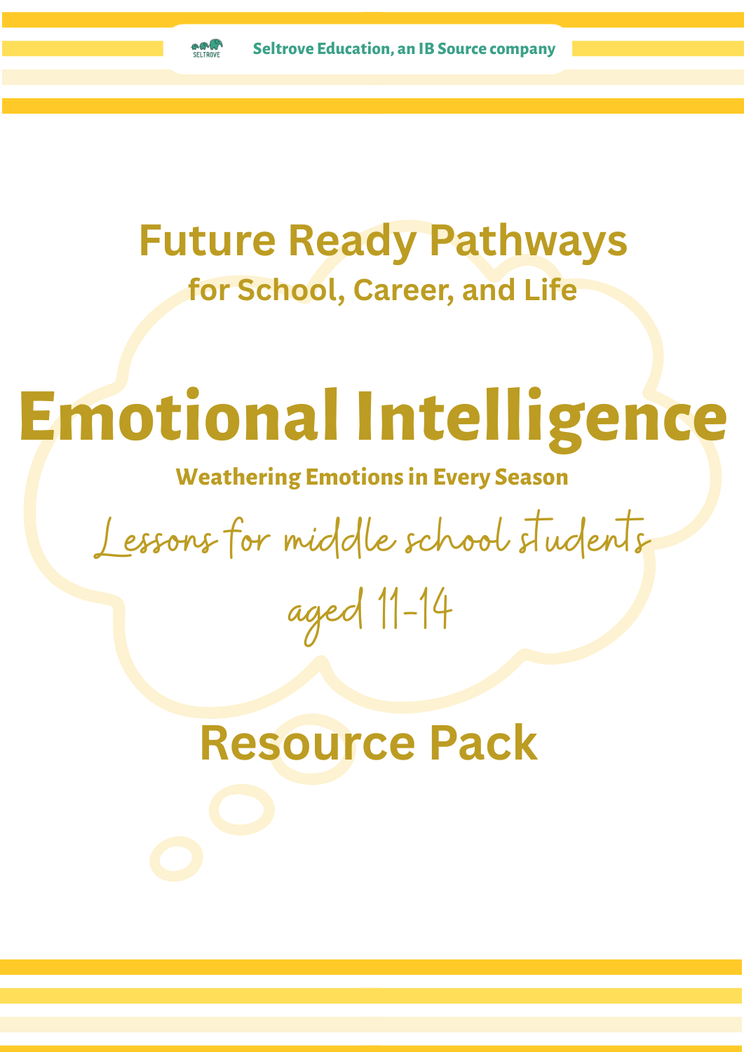 Emotional Intelligence: Weathering Emotions in Every Season (Middle School) Resource Pack