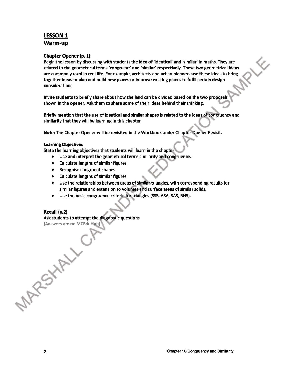 CAMBRIDGE IGCSE CORE EXTENDED MATH TEACHER GUIDE