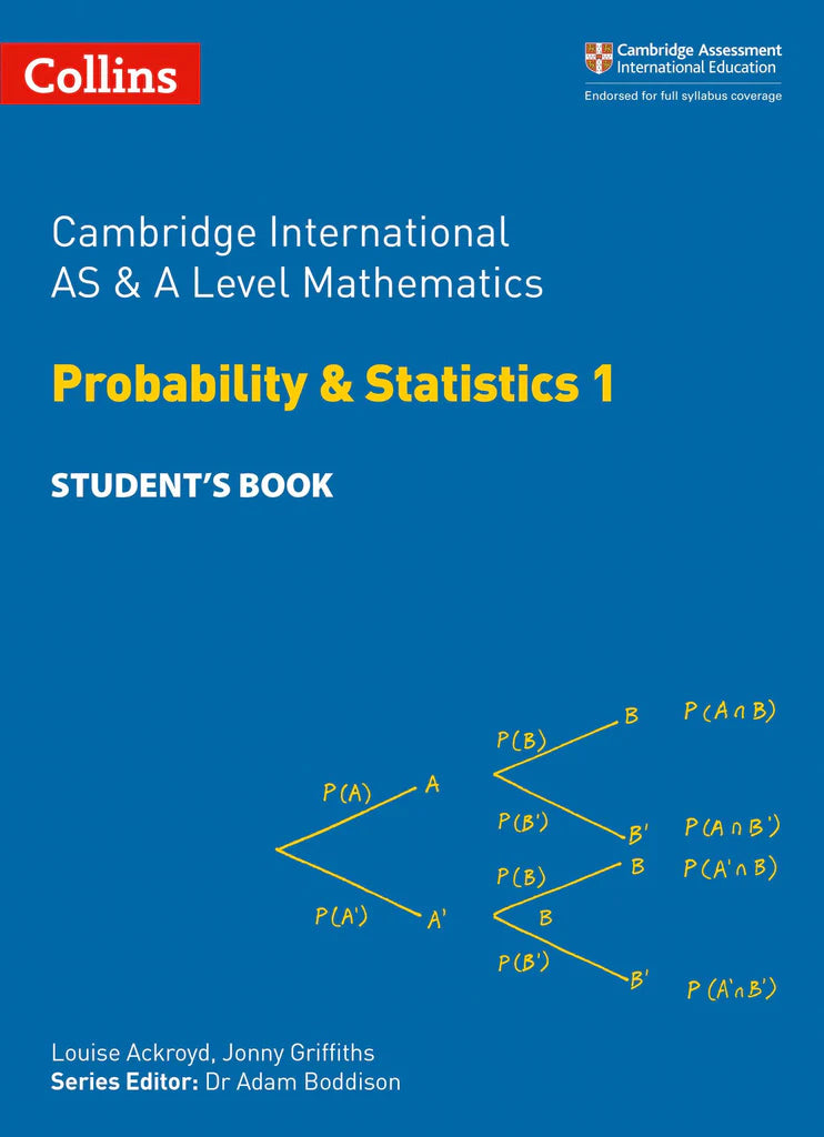 9780008257767, Cambridge International AS & A Level Statistics 1 Student's Book