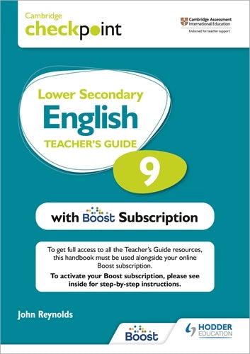 9781398300682, Cambridge Checkpoint Lower Secondary English Teacher's Guide 9 with Boost Subscription