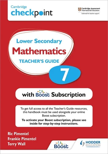 9781398300729, Cambridge Checkpoint Lower Secondary Mathematics Teacher's Guide 7 with Boost Subscription Booklet