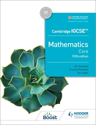 9781398373754, Cambridge IGCSE Core Mathematics Fifth edition
