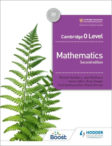 9781398373877, Cambridge O Level Mathematics Second edition
