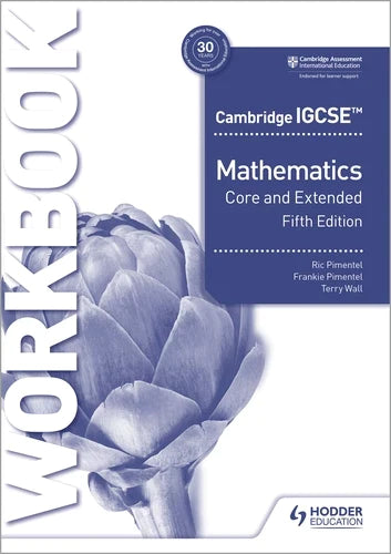 9781398373921, Cambridge IGCSE Core and Extended Mathematics Workbook Fifth edition
